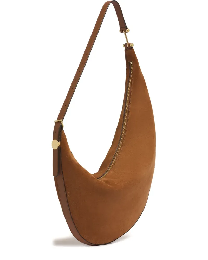 Marni Kleine Dot Schultertasche aus Wildleder - Braun Braun