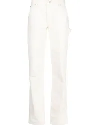 Rag & Bone Jeans mit geradem Bein Weiß