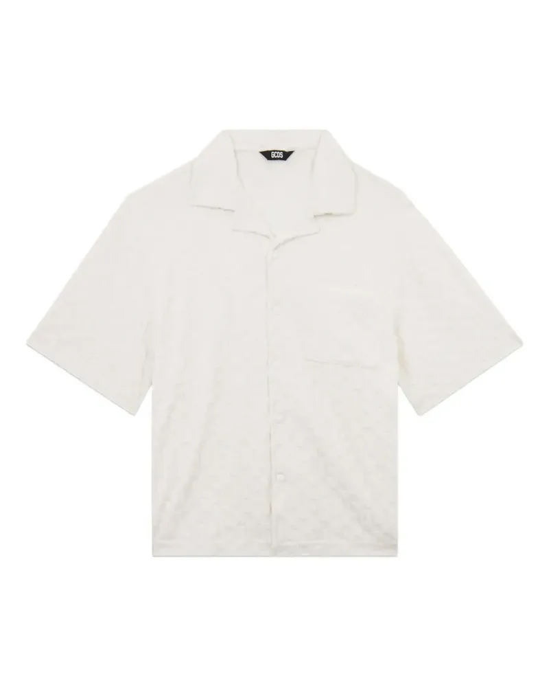 GCDS Hemd mit Monogrammmuster - Nude Nude