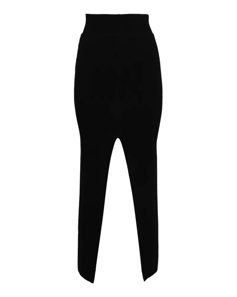 Rick Owens ribbed skirt - Schwarz Schwarz