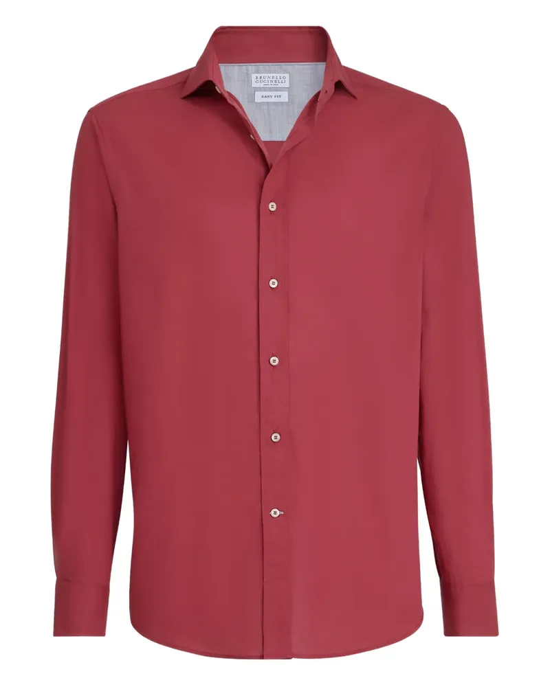 Brunello Cucinelli Klassisches Hemd - Rot Rot