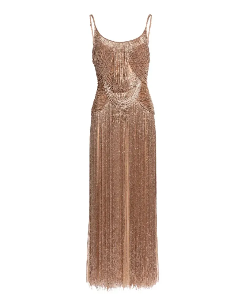 Elie Saab Besticktes Maxikleid - Gold Gold