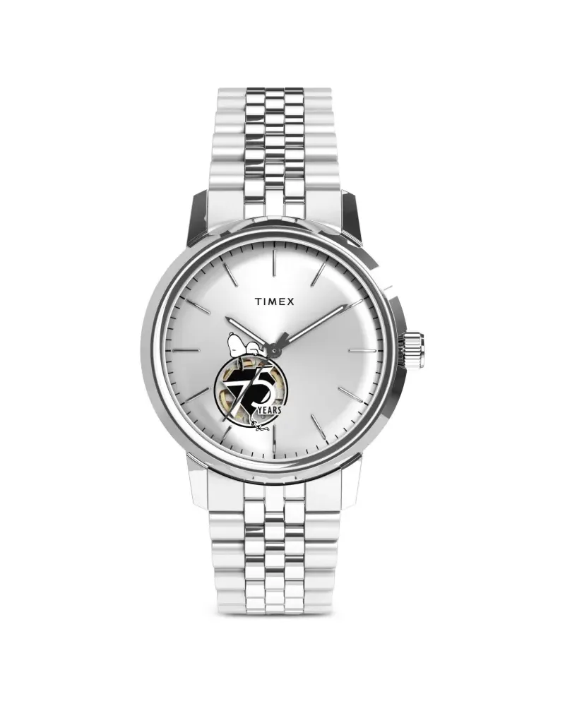 Timex x Peanuts 75th Anniversary Marlin 40mm - Silber Silber