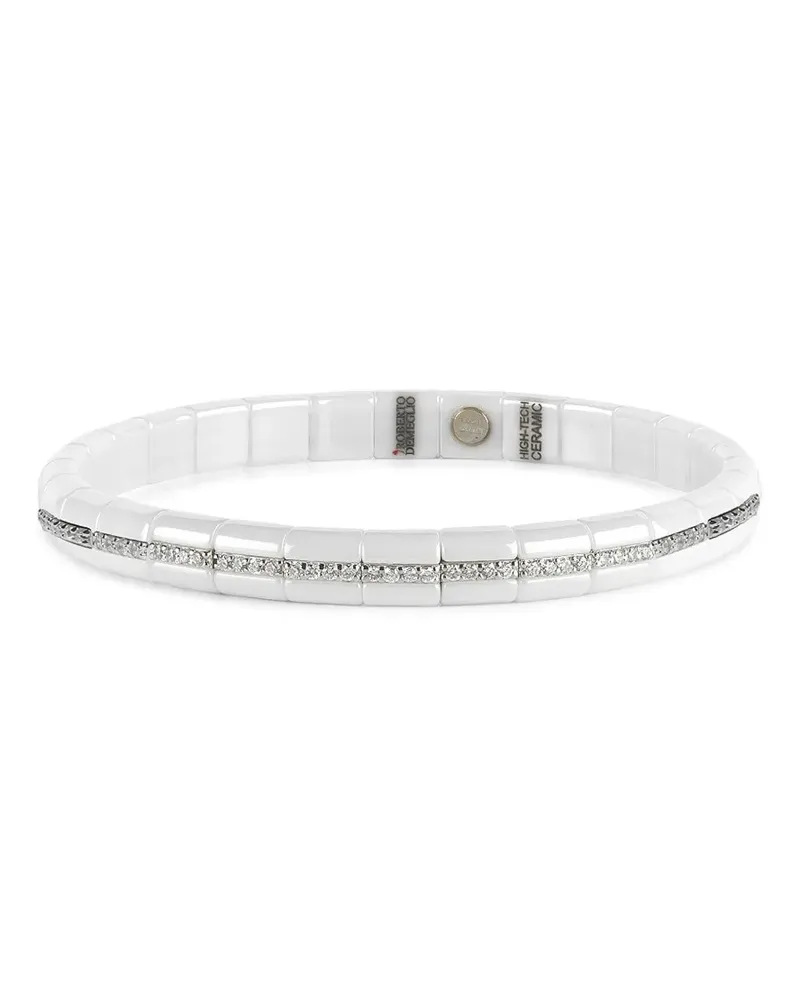Roberto Demeglio 18kt Eternity Pura Gelbgoldarmband mit Diamant - Silber Silber