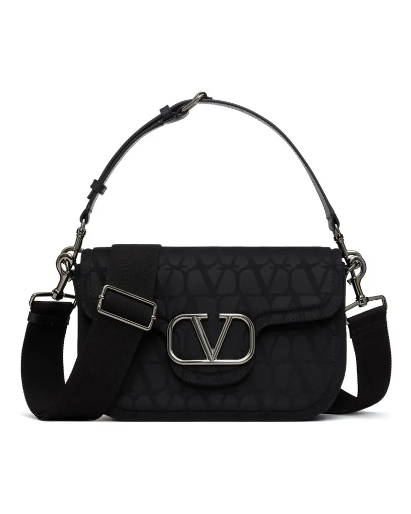 Valentino Garavani Schultertasche mit Toile Iconographe-Muster - Schwarz Schwarz