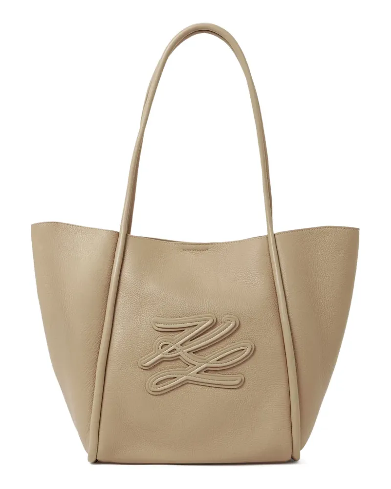 Karl Lagerfeld Mittelgroßer K/Autograph Tote Bag - Nude Nude