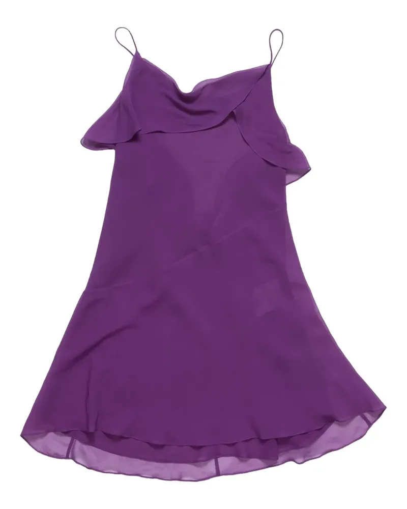 Acne Studios Gerüschtes Kleid mit Schleife - Violett Violett