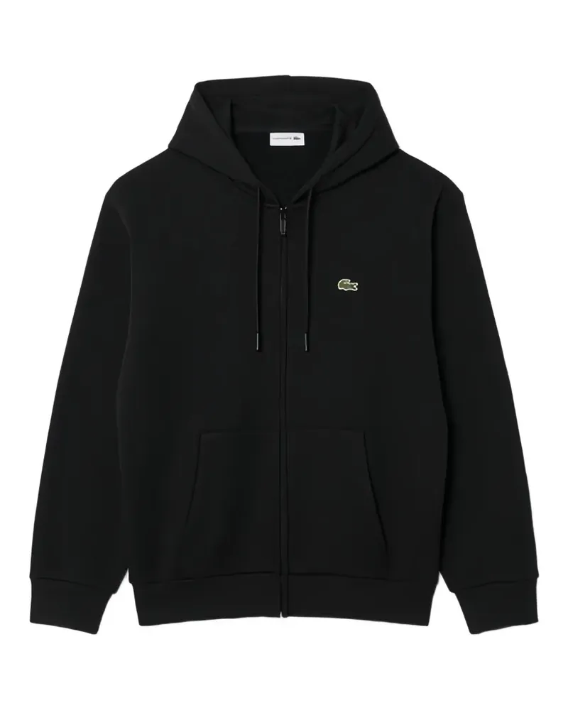 Lacoste black zip-up hoodie - Schwarz Schwarz