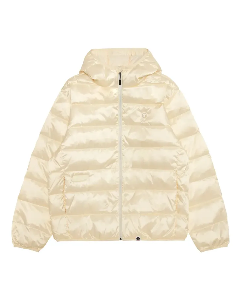 BAPE Moonface Daunenjacke mit Kapuze - Nude Nude