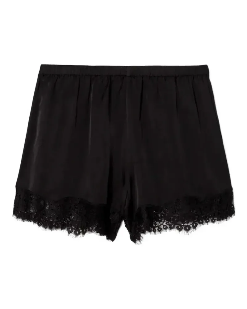RE/DONE Jennie lace-trim mini shorts - Schwarz Schwarz