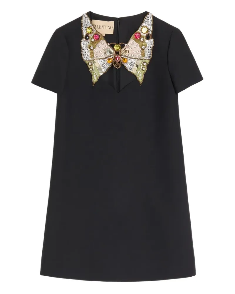 Valentino Garavani Minikleid mit Schmetterlingen - Schwarz Schwarz