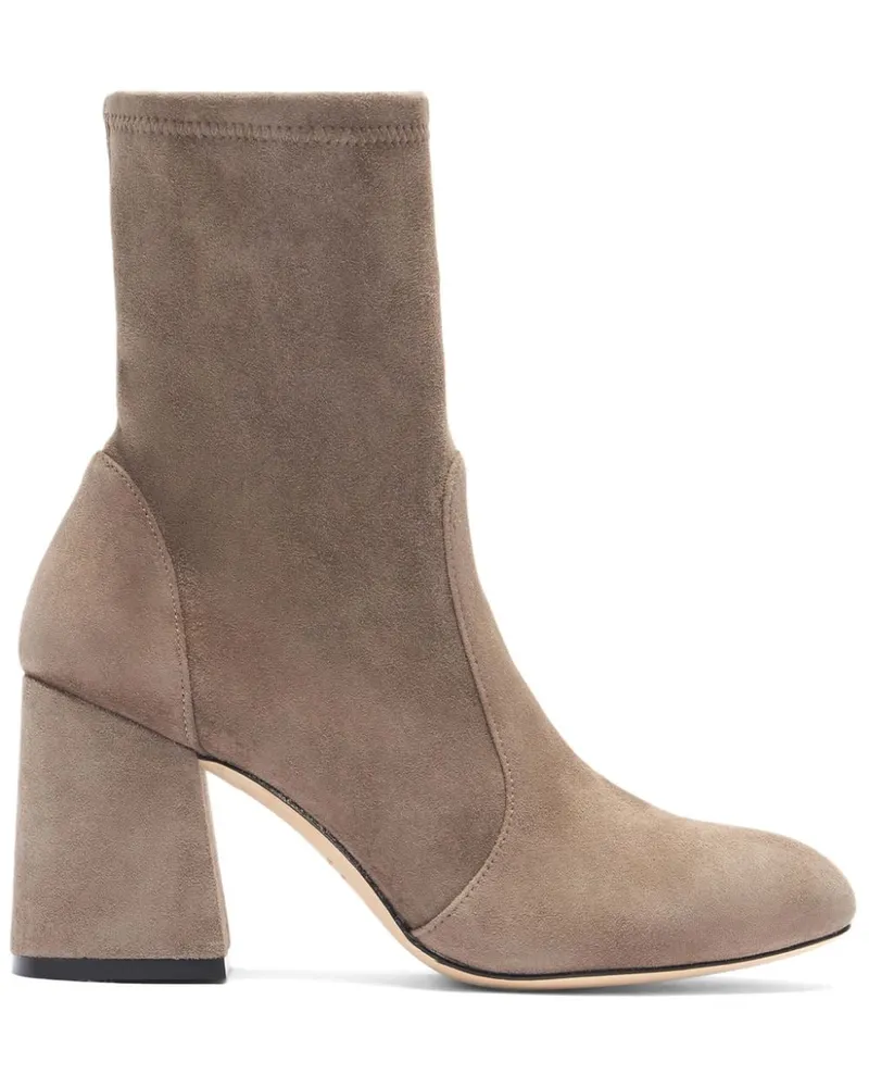Stuart Weitzman Flareblock Stiefel 85mm - Nude Nude