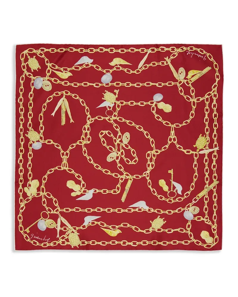 Givenchy charm-print silk scarf - Rot Rot