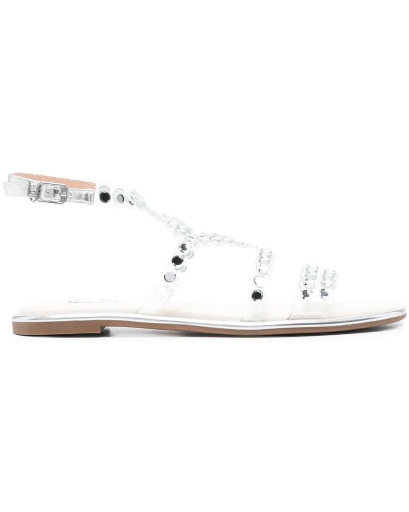 Liu Jo Sandalen mit Kristallen - Silber Silber