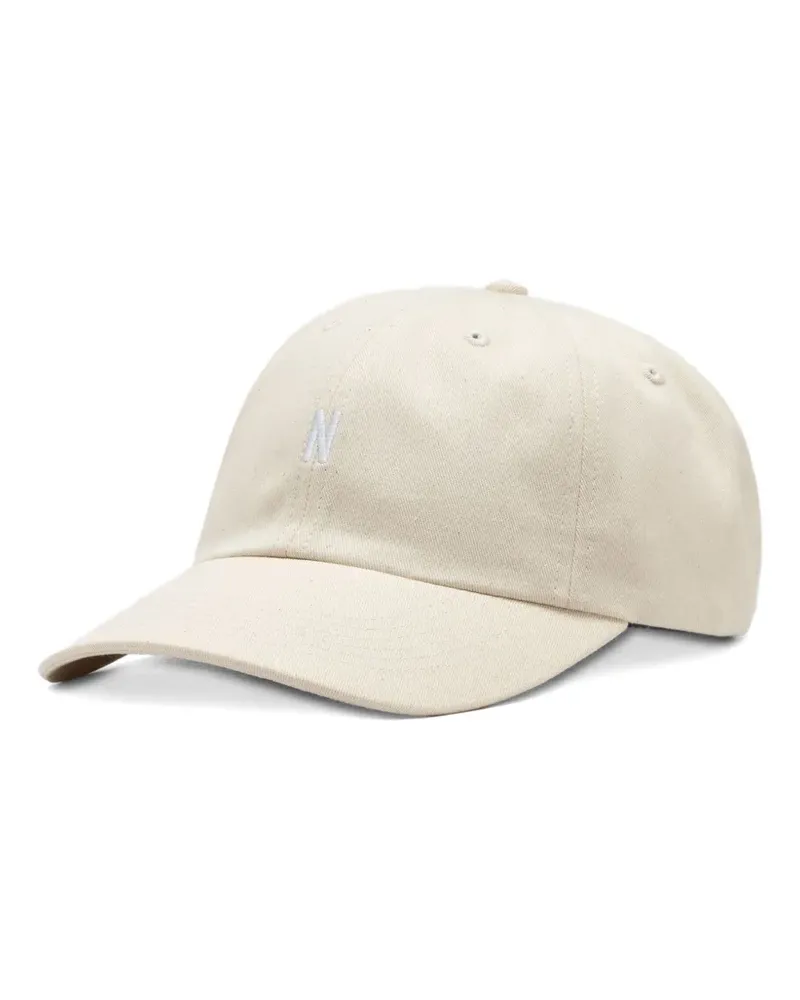 Norse Projects Twill-Baseballkappe mit Logo-Stickerei - Nude Nude