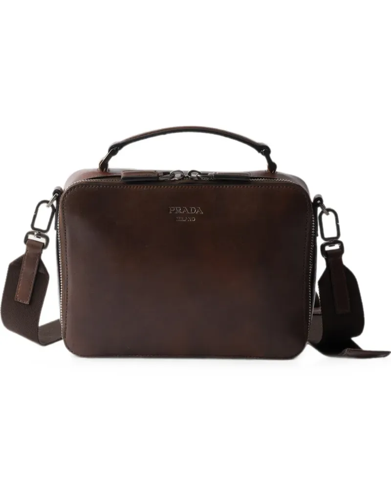 Prada Brique Gürteltasche aus Leder - Braun Braun