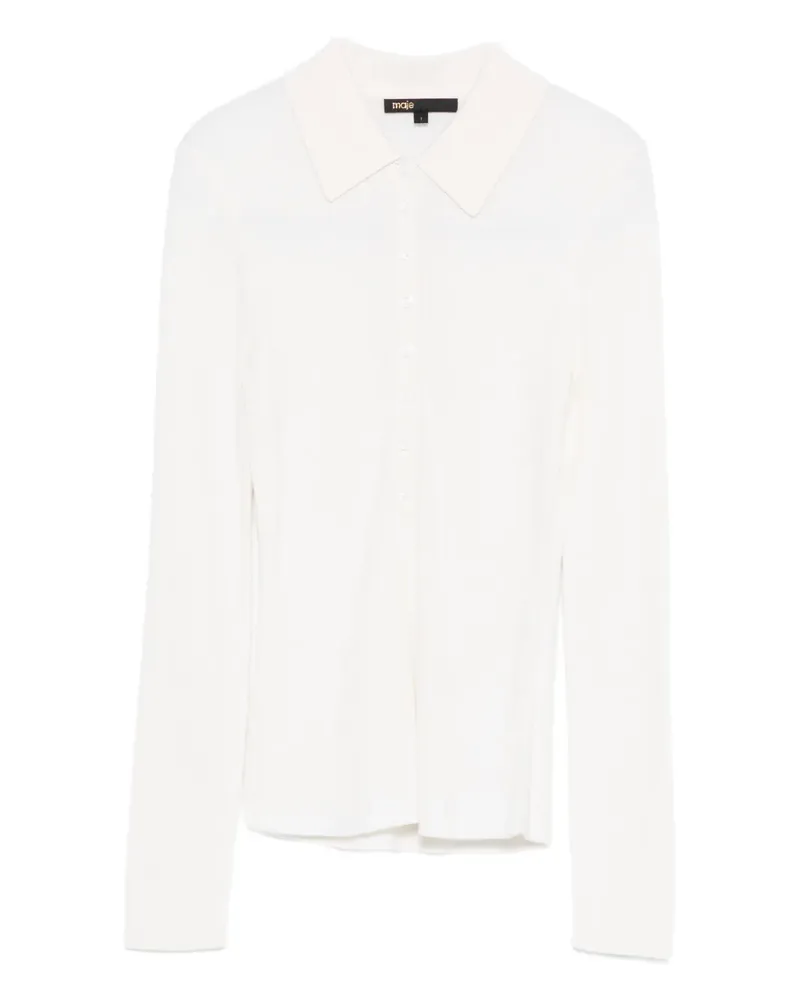 Maje Sweatshirt mit Kragen - Nude Nude