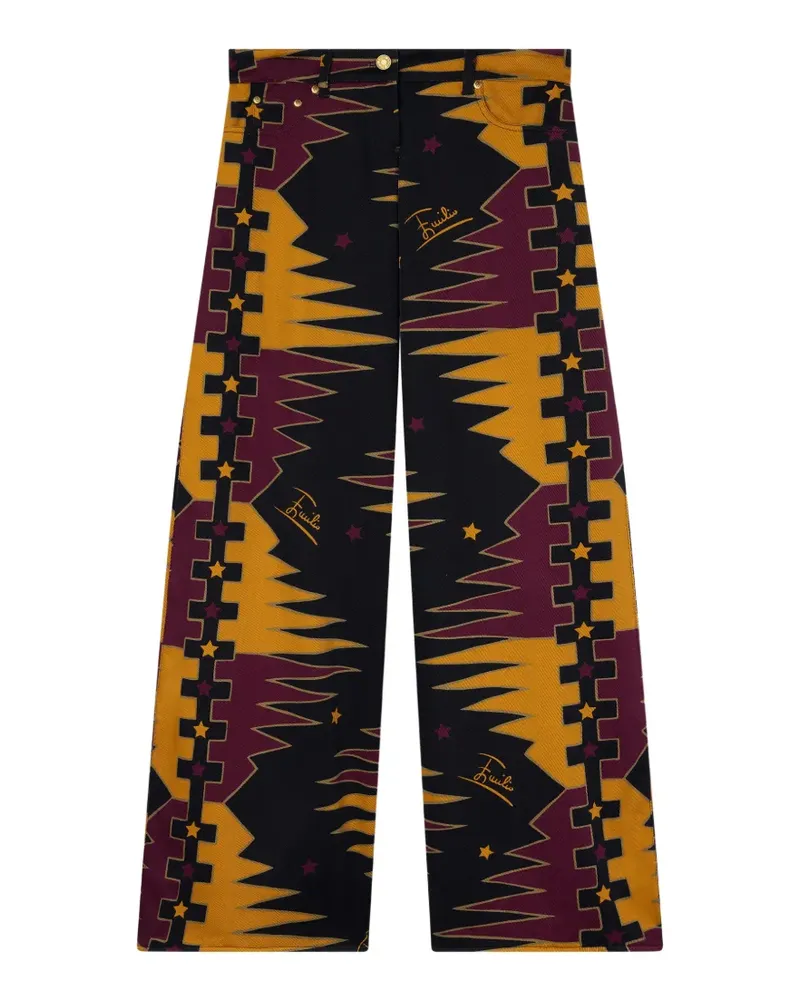 Emilio Pucci Hose mit Valdimontone-Print - Schwarz Schwarz