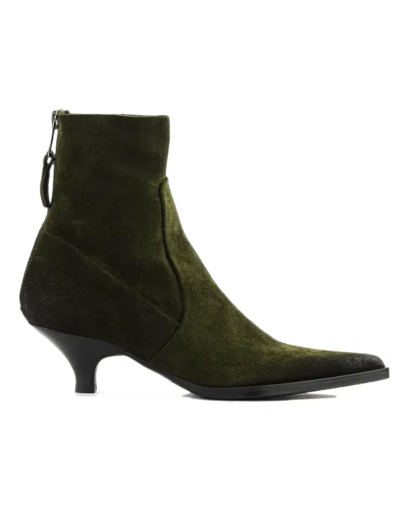 Elena Iachi Stiefeletten mit spitzer Kappe - Grün Grün