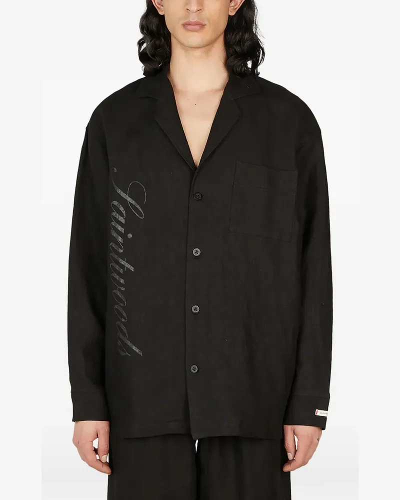 Saintwoods long-sleeve shirt - Schwarz Schwarz