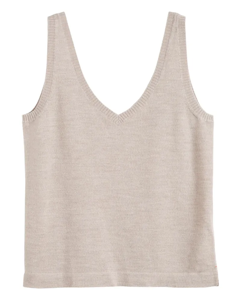 Chinti & Parker Oberteil mit V-Ausschnitt - Nude Nude