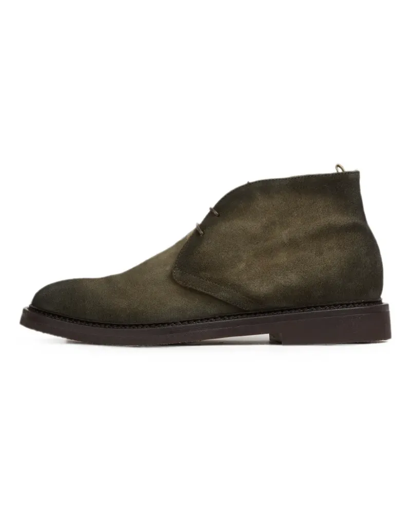 Officine Creative Italia Schnürstiefel aus Wildleder - Grün Grün