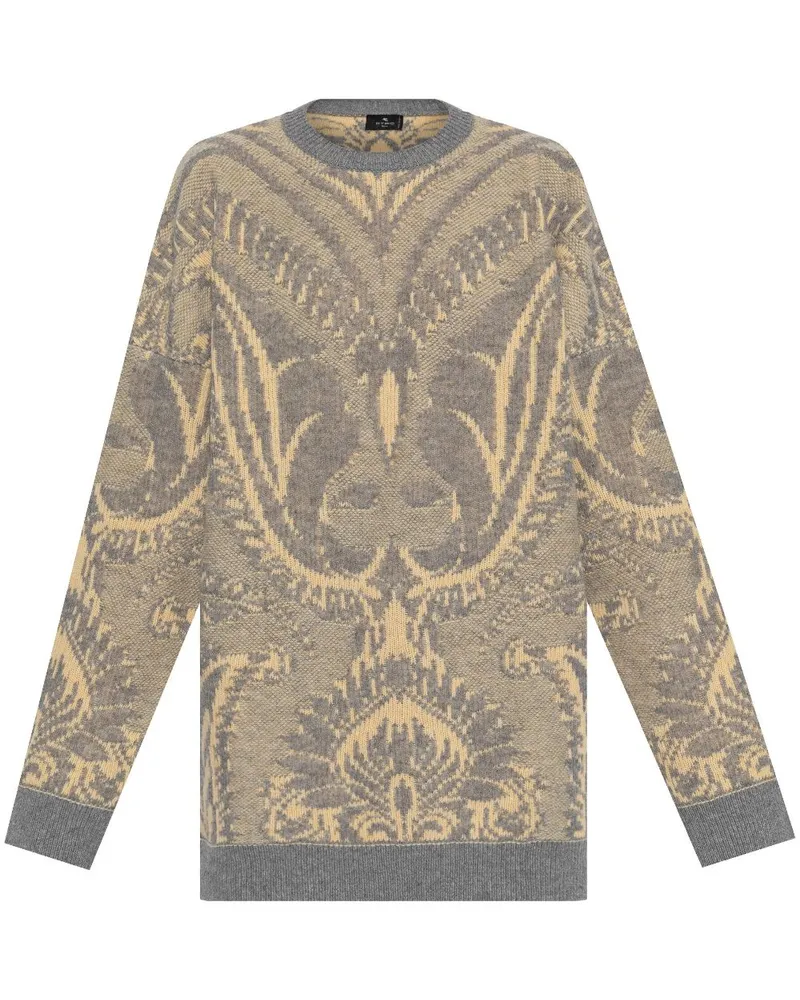 Etro Gemusterter Pullover - Grau Grau