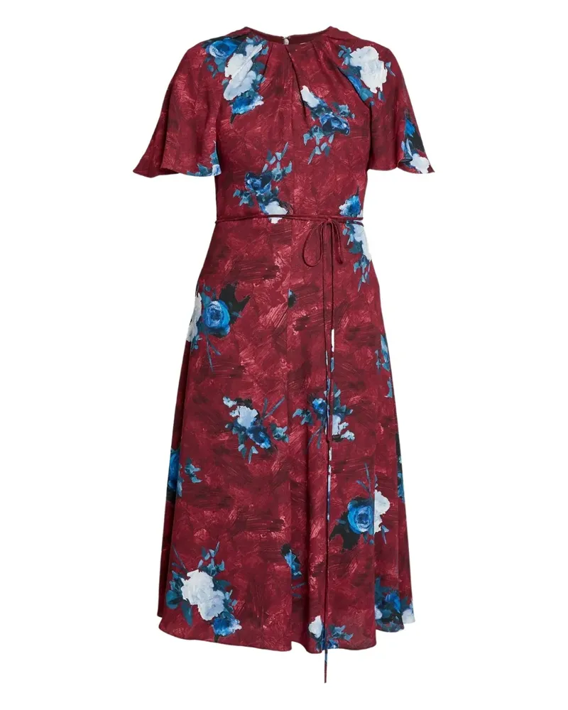 Erdem Kleid mit Blumen-Print - Rot Rot