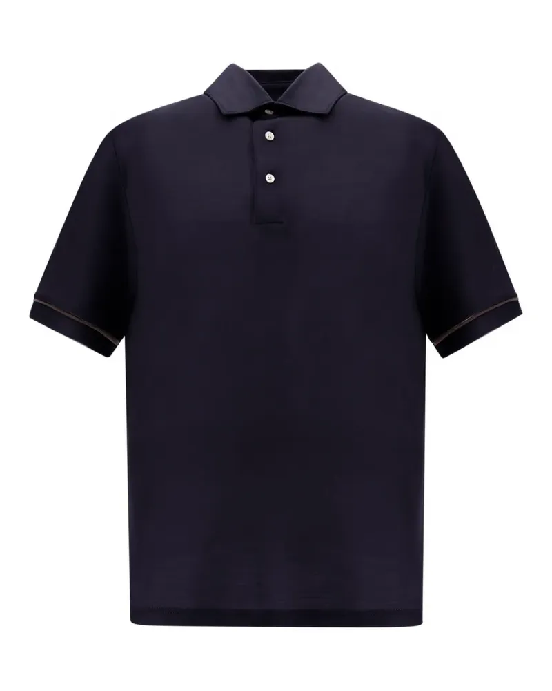 Herno wool polo shirt - Blau Blau