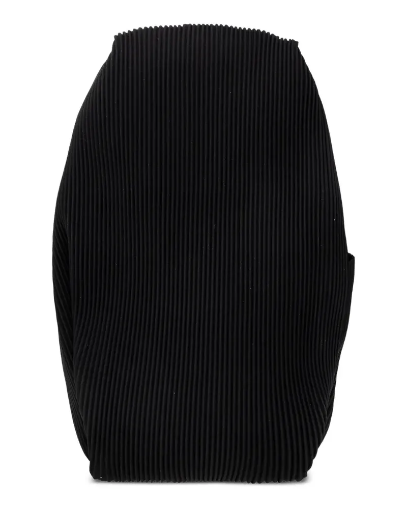 Issey Miyake Plissierter Rucksack - Schwarz Schwarz