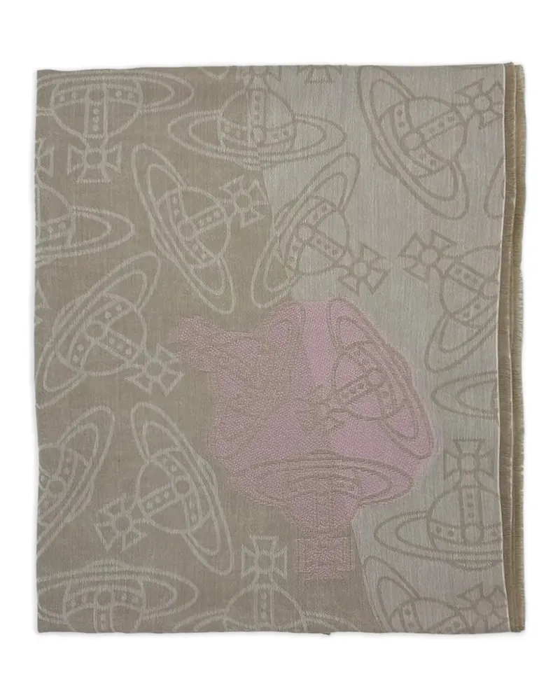 Vivienne Westwood Orb-pattern scarf - Nude Nude