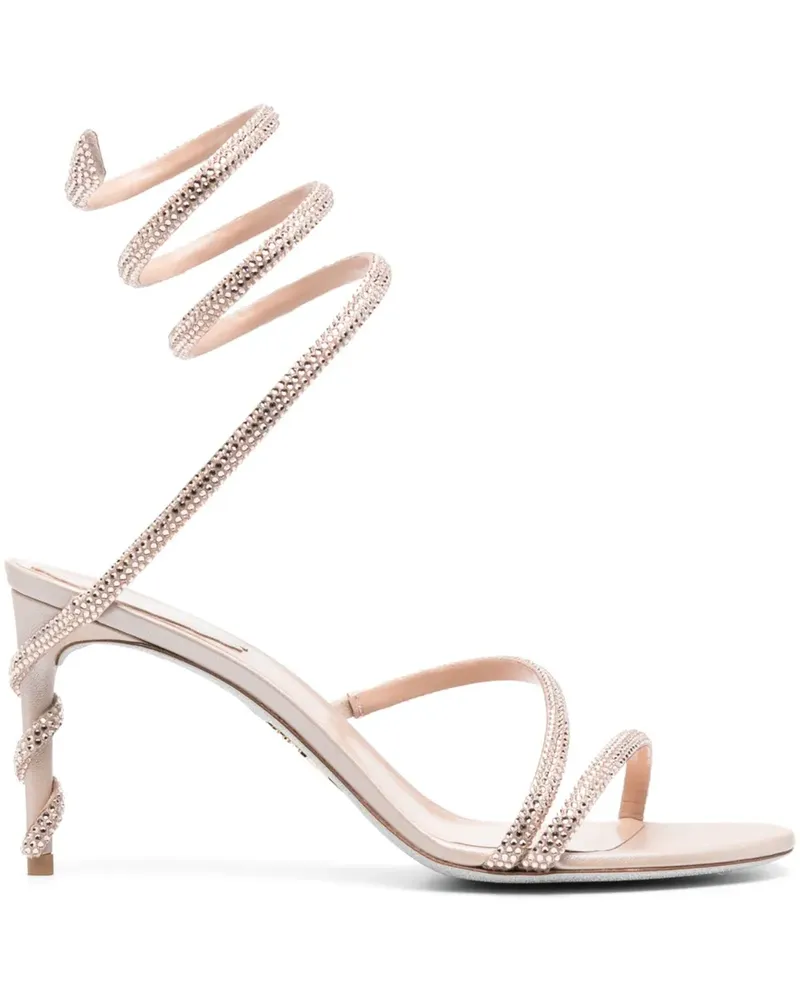 René Caovilla Rene Sandalen 80mm - Nude Nude