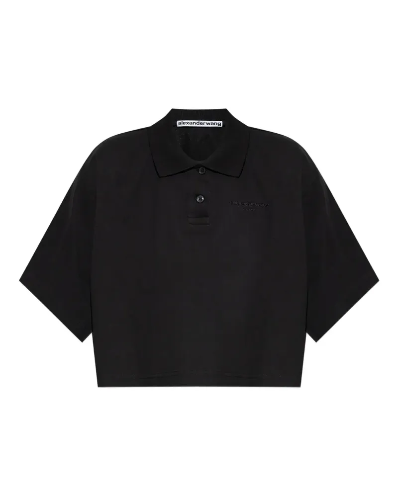 Alexander Wang Poloshirt mit kurzen Ärmeln - Schwarz Schwarz