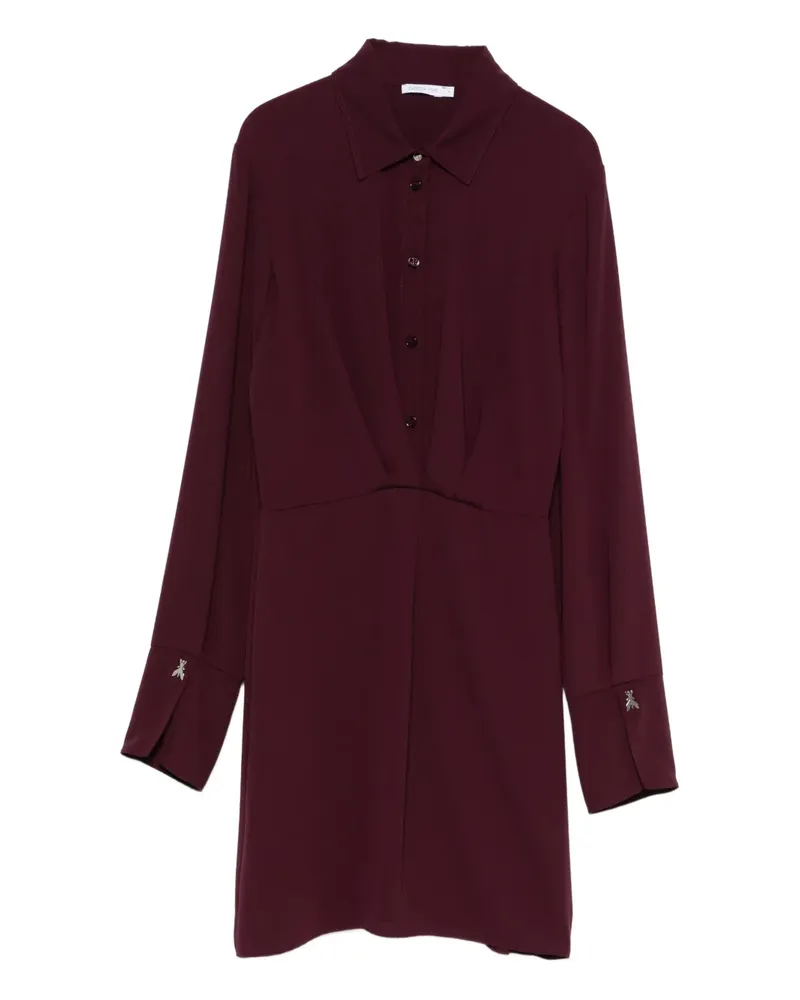 Patrizia Pepe Hemdkleid mit langen Ärmeln - Violett Violett