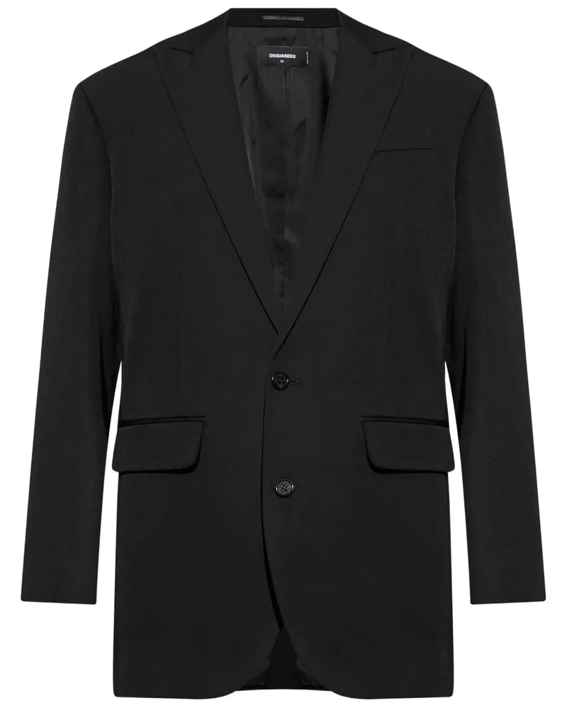 Dsquared2 Einreihiges Sakko - Schwarz Schwarz