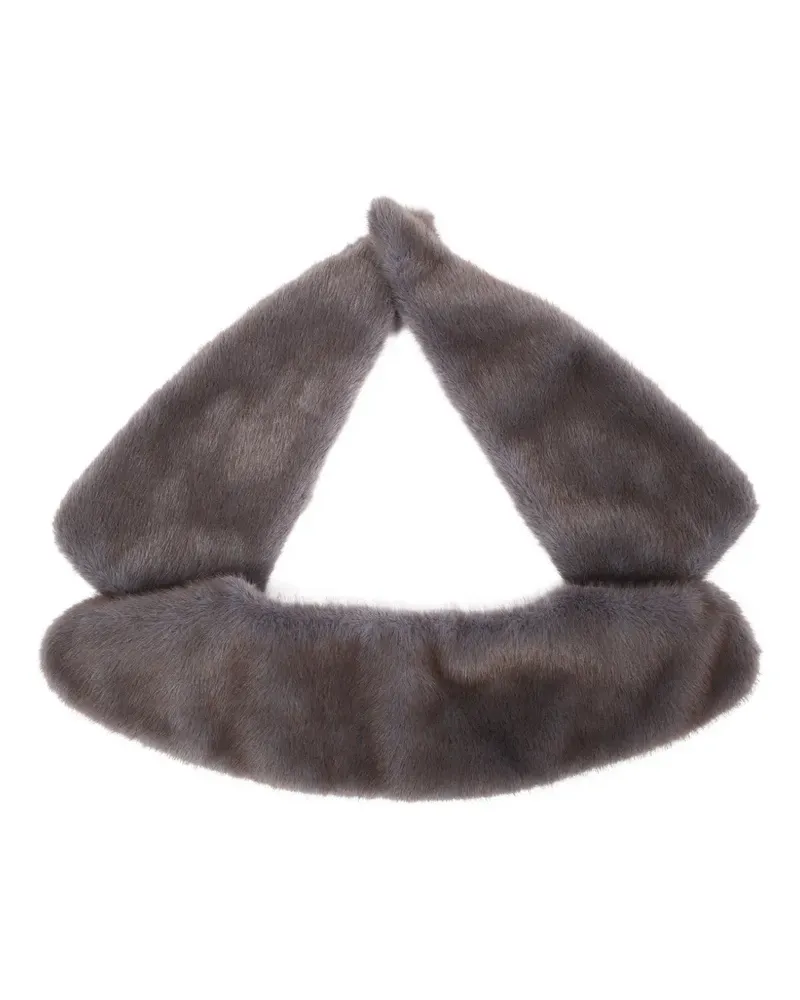 P.A.R.O.S.H. faux fur scarf - Grau Grau