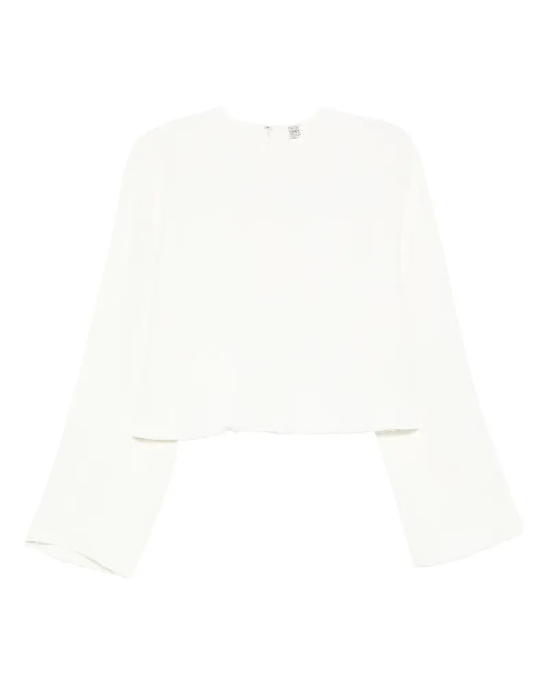 Totême Bluse mit offenem Saum - Weiß Weiß
