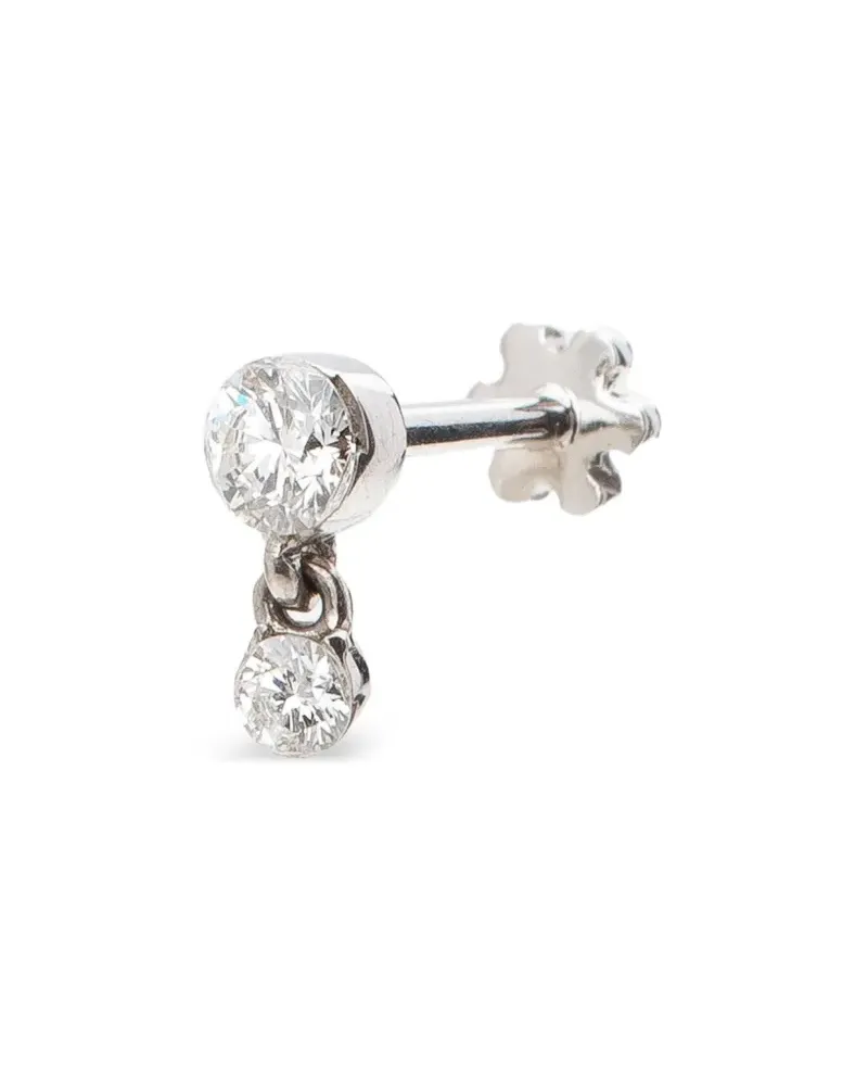 Maria Tash 18K white gold invisible-set diamond earring - Weiß Weiß