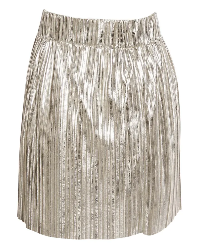 Isabel Marant pleated mini skirt - Silber Silber