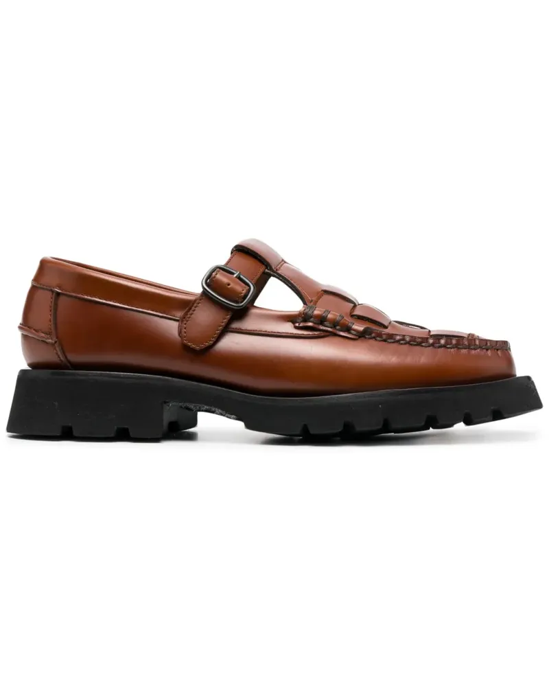 HEREU Loafer mit eckiger Kappe - Braun Braun