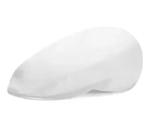 Flache Gabardine-Baseballkappe - Weiß