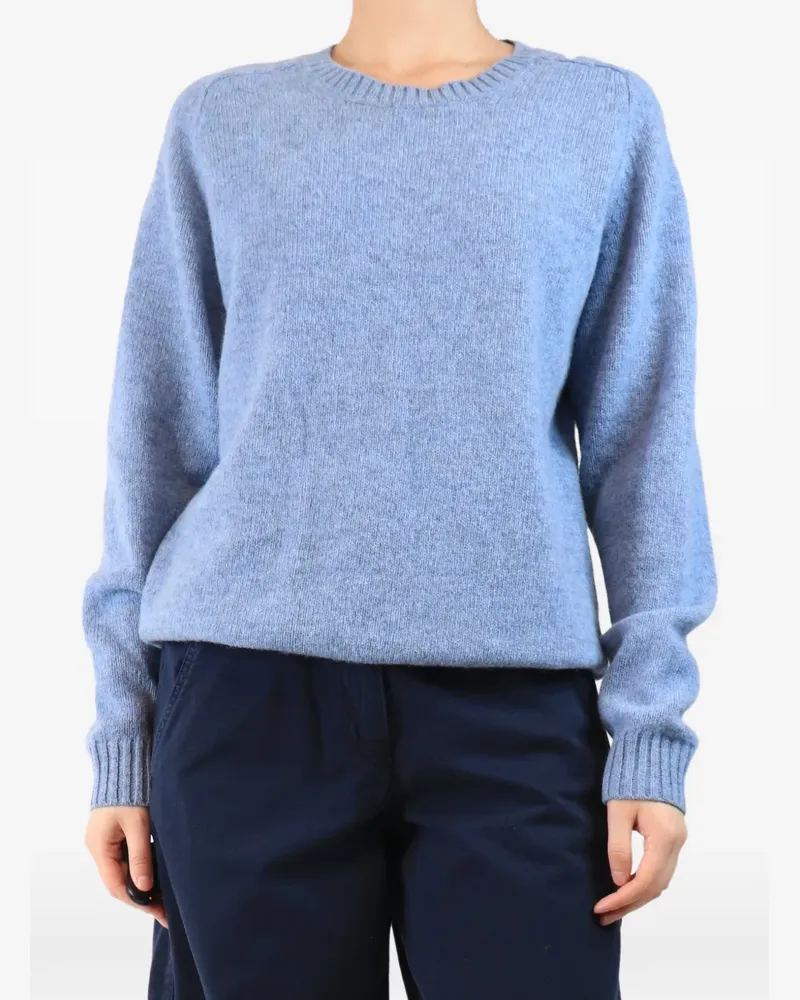 NN 07 crew-neck wool sweater - Blau Blau