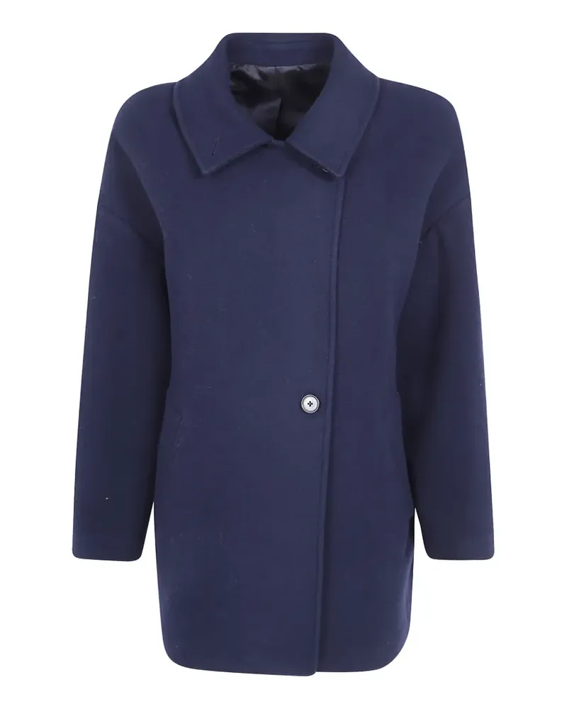 Paul Smith Mantel mit Knopfverschluss und überschnittenen Schultern - Blau Blau