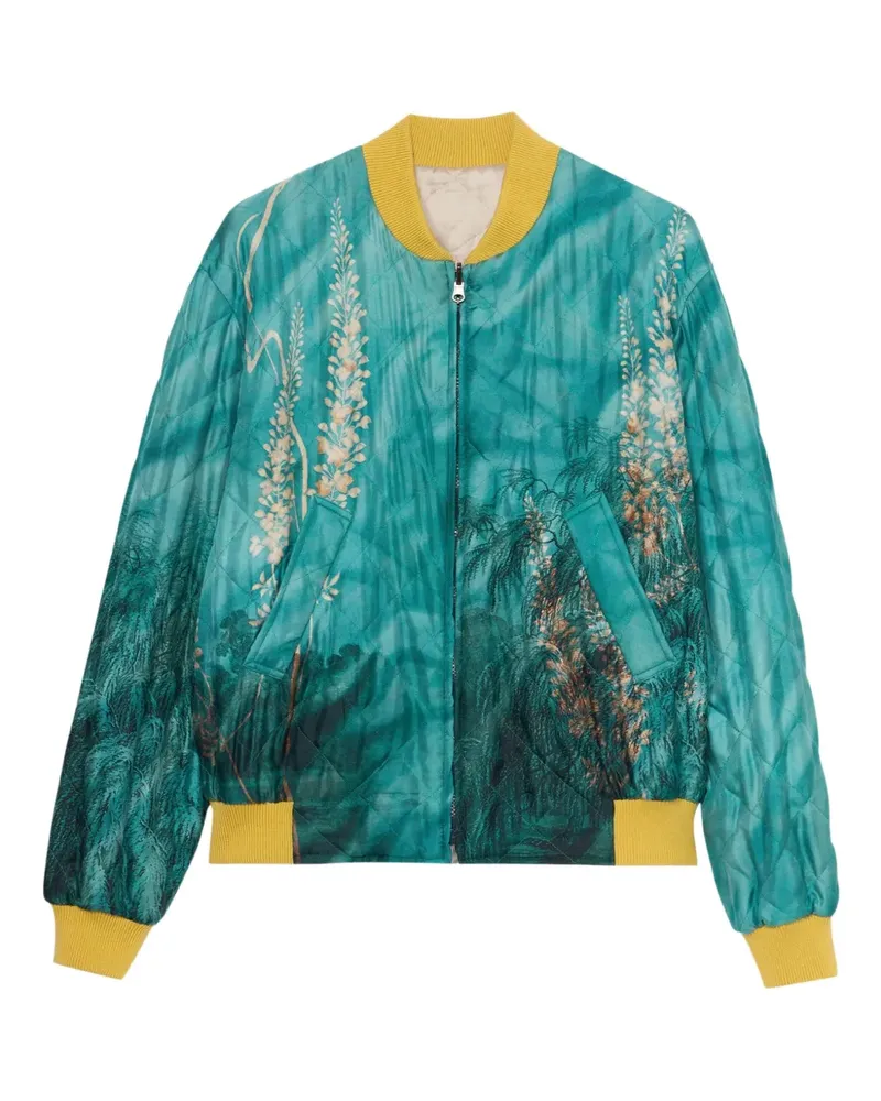 Pierre-Louis Mascia Bomberjacke aus Seide - Blau Blau