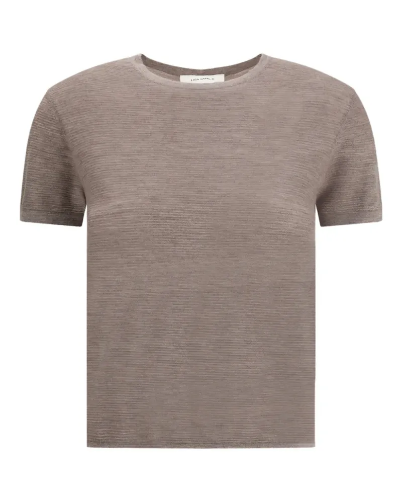 Lisa Yang Geripptes Ira T-Shirt - Braun Braun