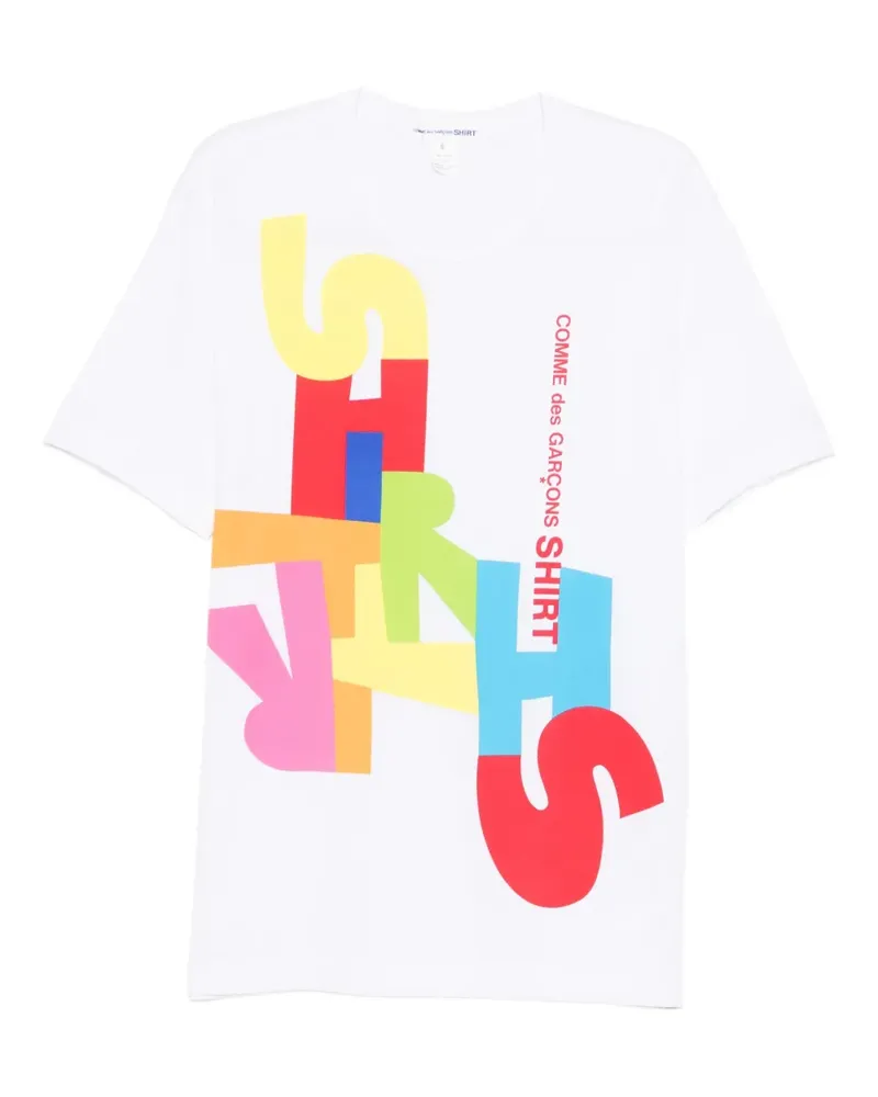 Comme des Garçons T-Shirt mit grafischem Print - Weiß Weiß
