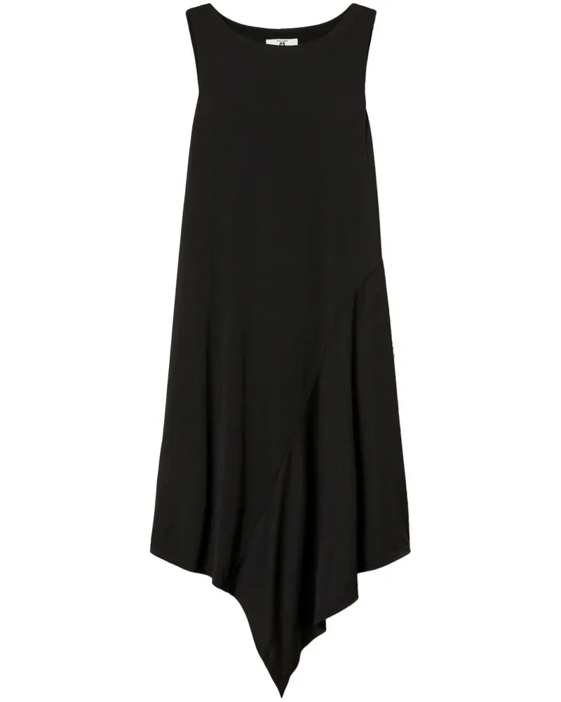 Twin-Set Asymmetrisches Kleid - Schwarz Schwarz