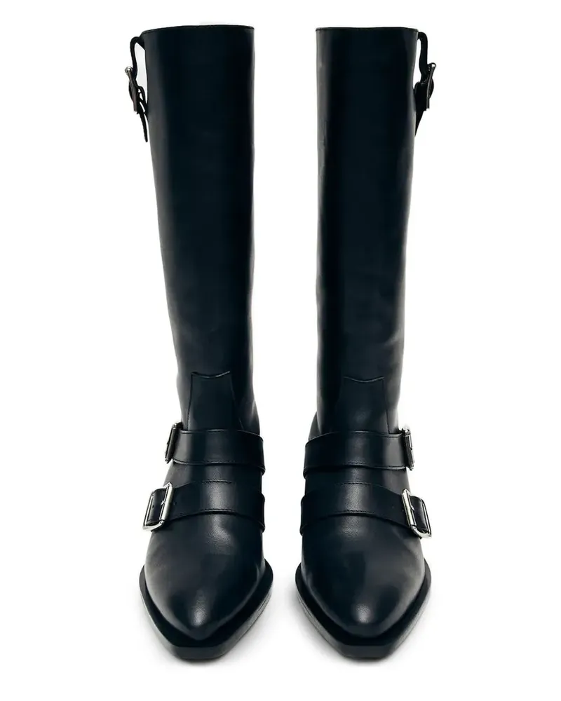 Alohas Ryder Stiefel mit Schnallendetail 45mm - Schwarz Schwarz