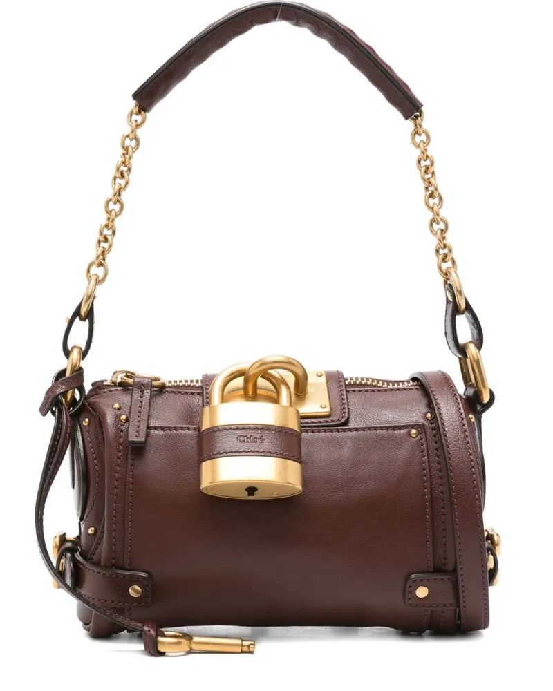 Chloé Kleine Paddington Schultertasche - Braun Braun