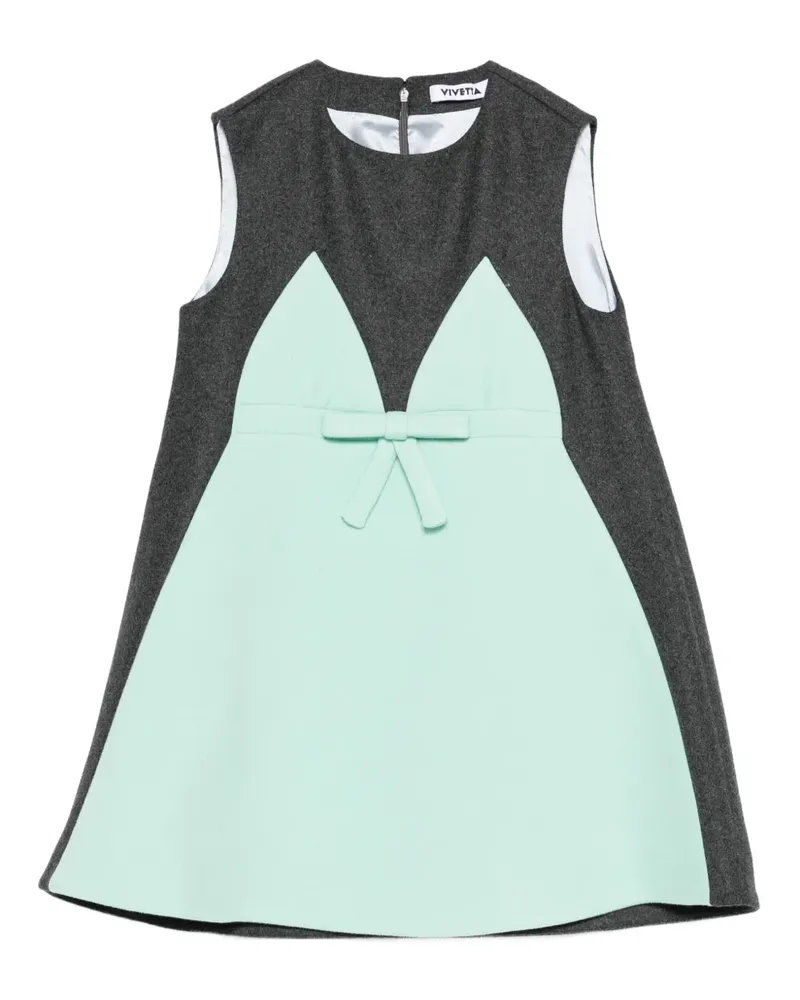 Vivetta Minikleid mit Schleifen - Grau Grau